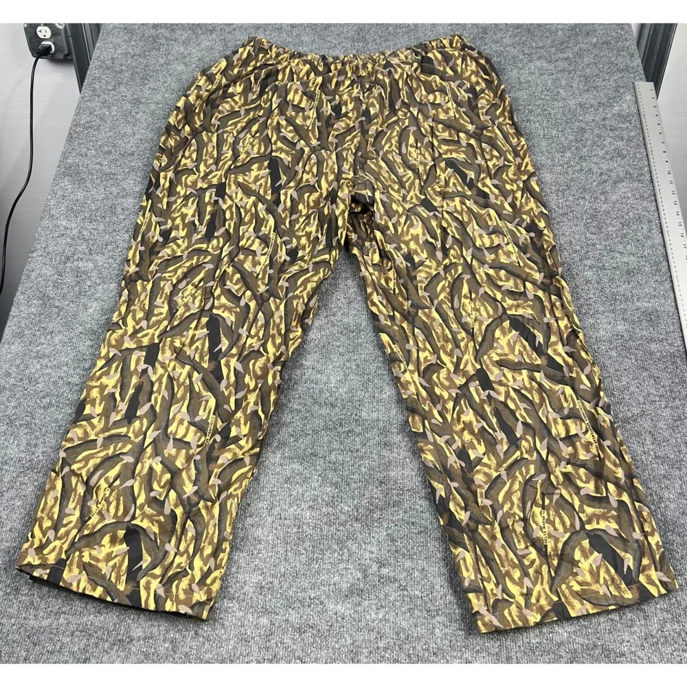 Columbia Delta Marsh Camo Hunting Pants 3XL Yellow Brown Vintage 1995 HS8280